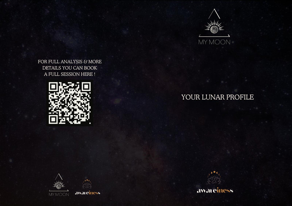My Moon – Custom Lamp with Your Lunar Phase & Profile (35cm)