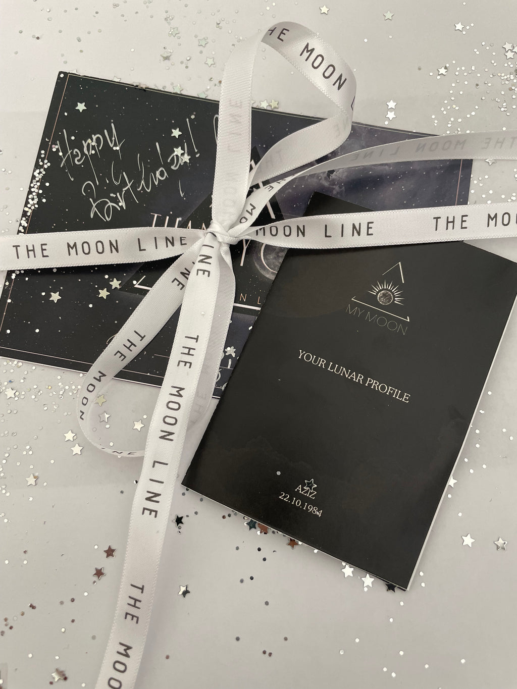 My Moon – Custom Lamp with Your Lunar Phase & Profile (35cm)