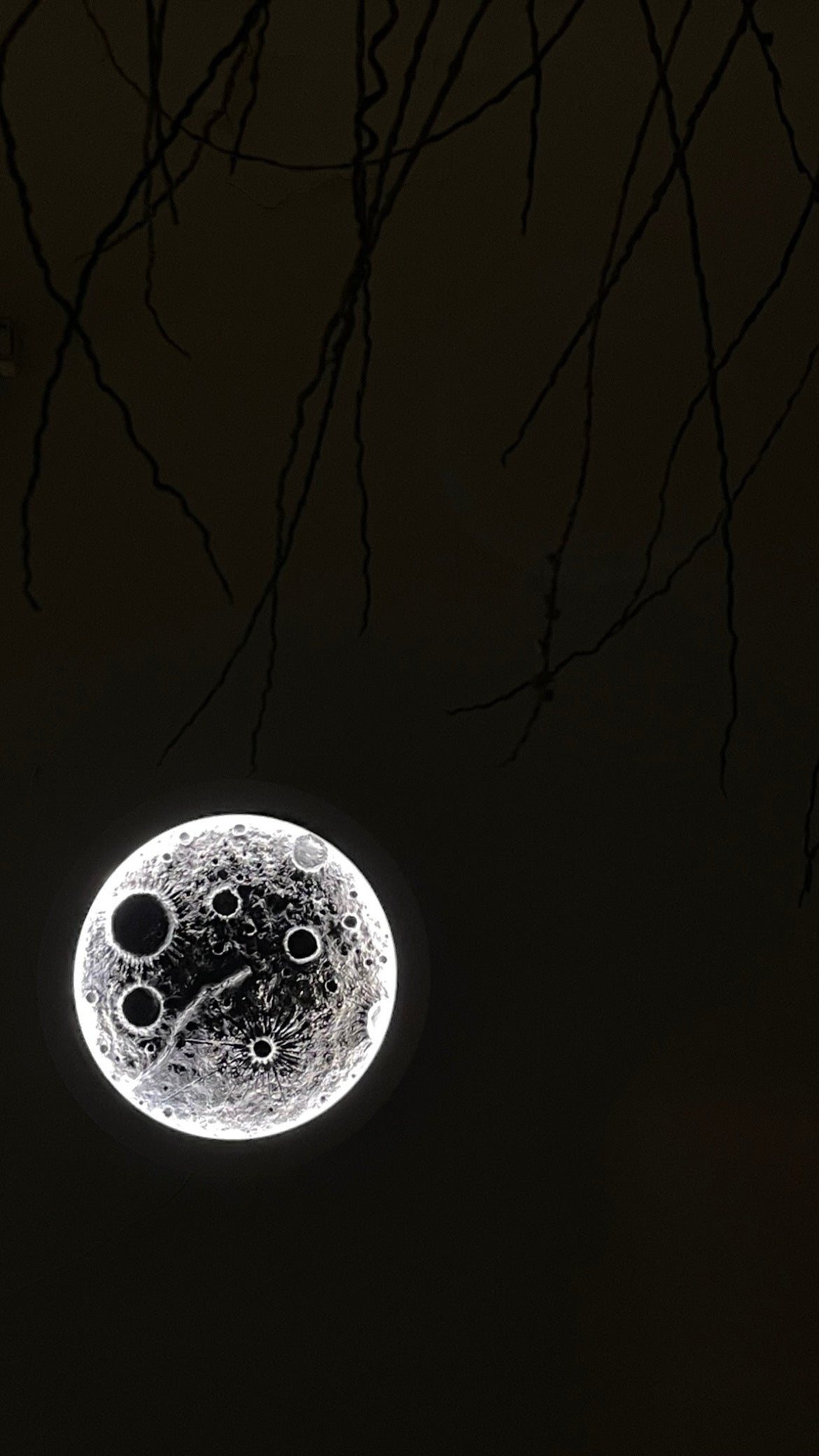 Cosmic Light – 100% Handcrafted Full Moon Lamp (35cm/70cm)