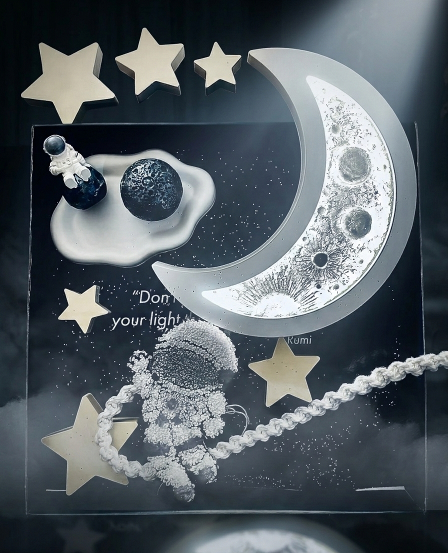 Moon Child – The Dreamer Collection | Handcrafted Night Light for Kids