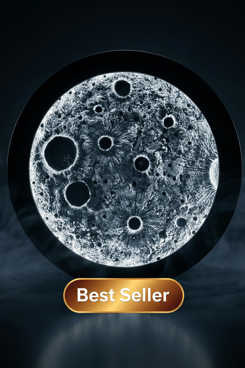 Cosmic Light – 100% Handcrafted Full Moon Lamp (35cm/70cm)