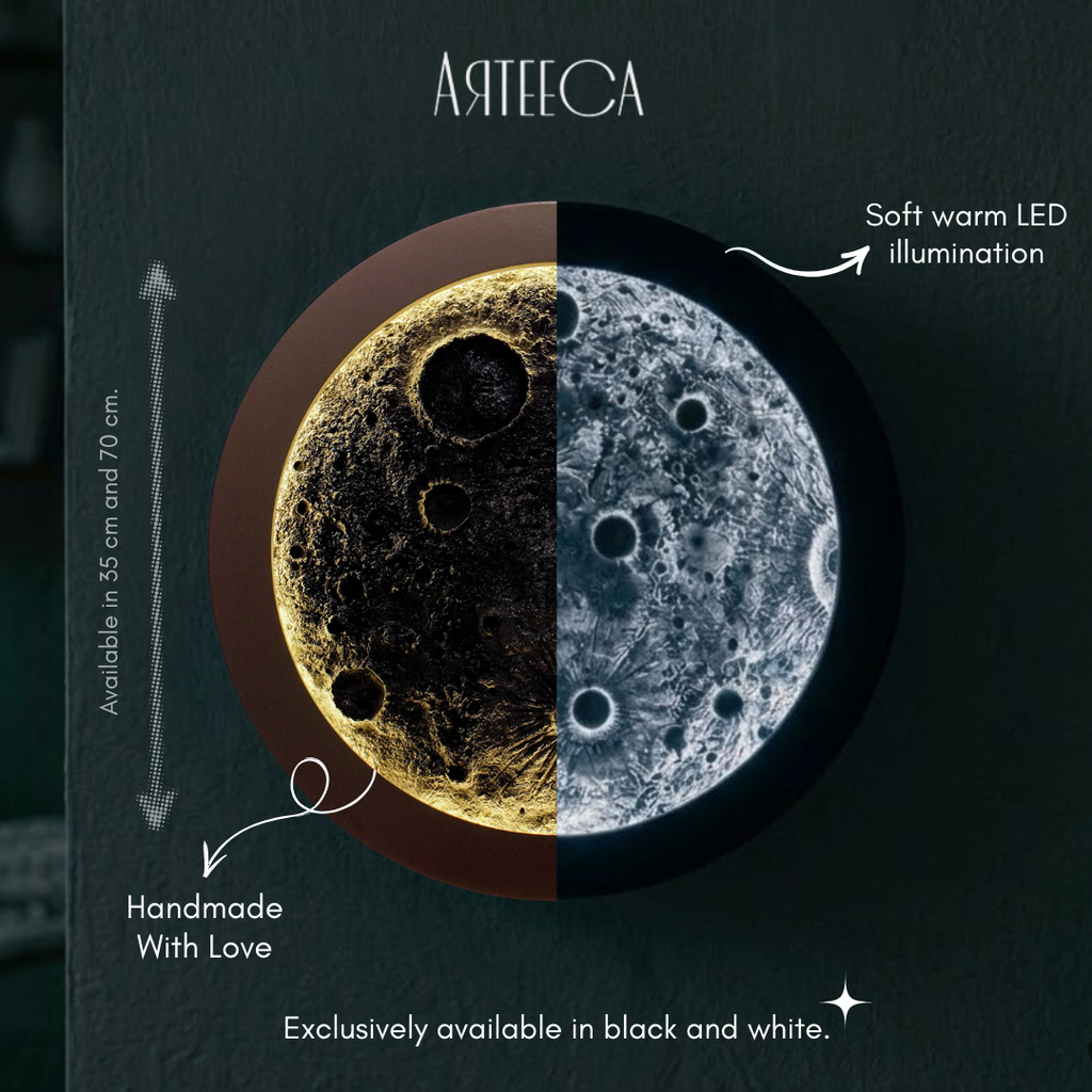 Cosmic Light – 100% Handcrafted Full Moon Lamp (35cm/70cm)