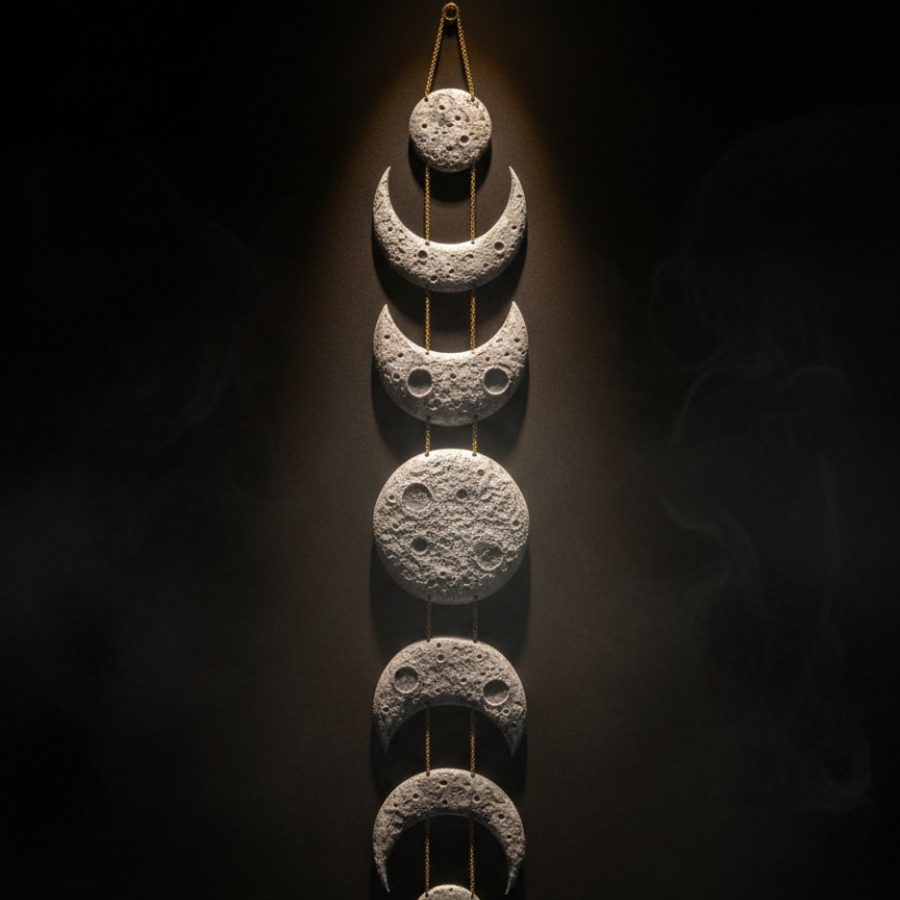 Cycles – Unique Lunar Wall Art Inspired by the Moon’s Phases (15*90cm)