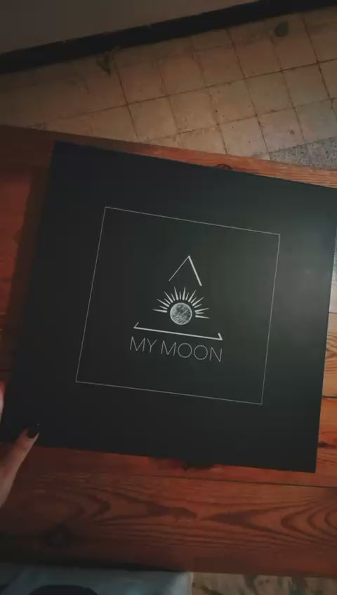 My Moon – Custom Lamp with Your Lunar Phase & Profile (35cm)