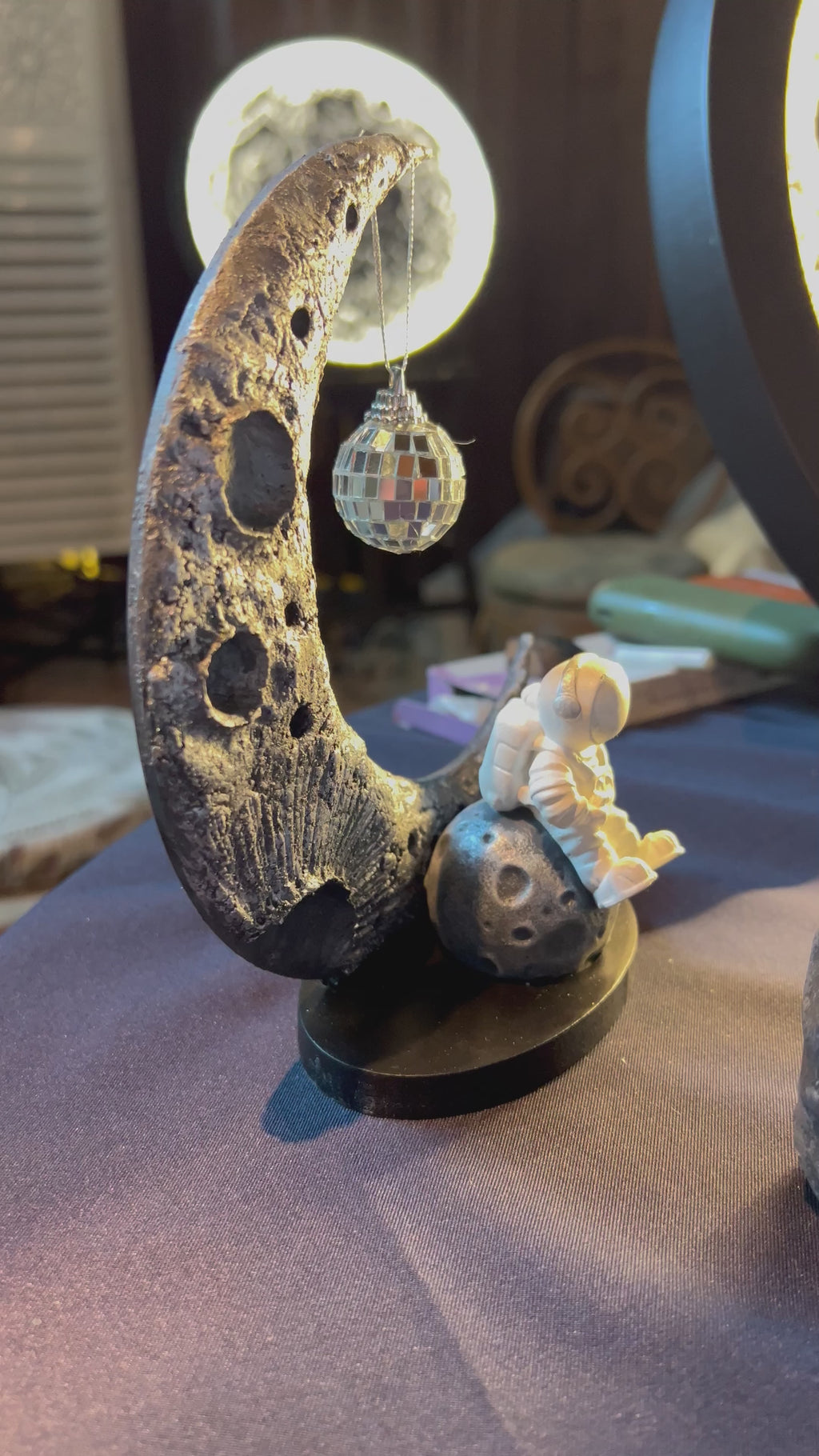 Moon Candle Holder – Crescent Ritual Edition (Single or Double Face)