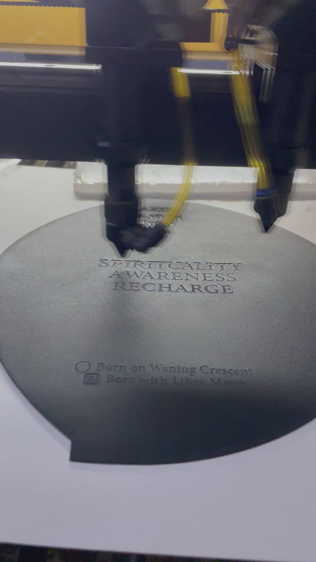 My Moon – Custom Lamp with Your Lunar Phase & Profile (35cm)